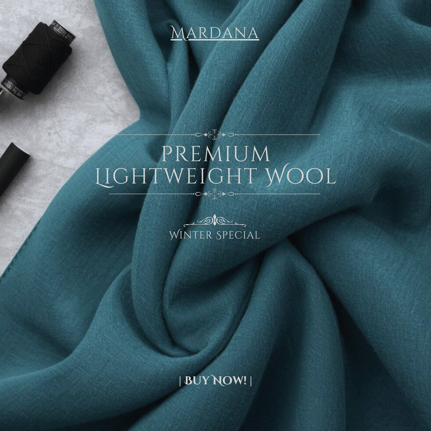 Arctic Teal - Premium Lightweight Wool Suit
