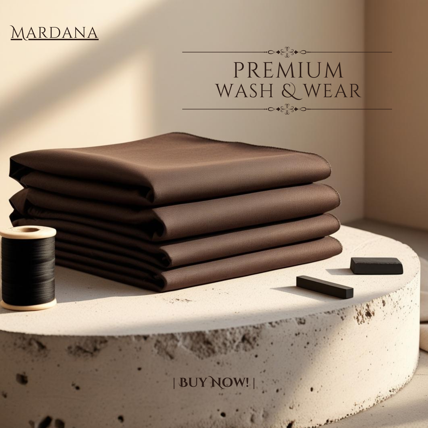 Signature™ Chocolate – Premium Wash & Wear Suit