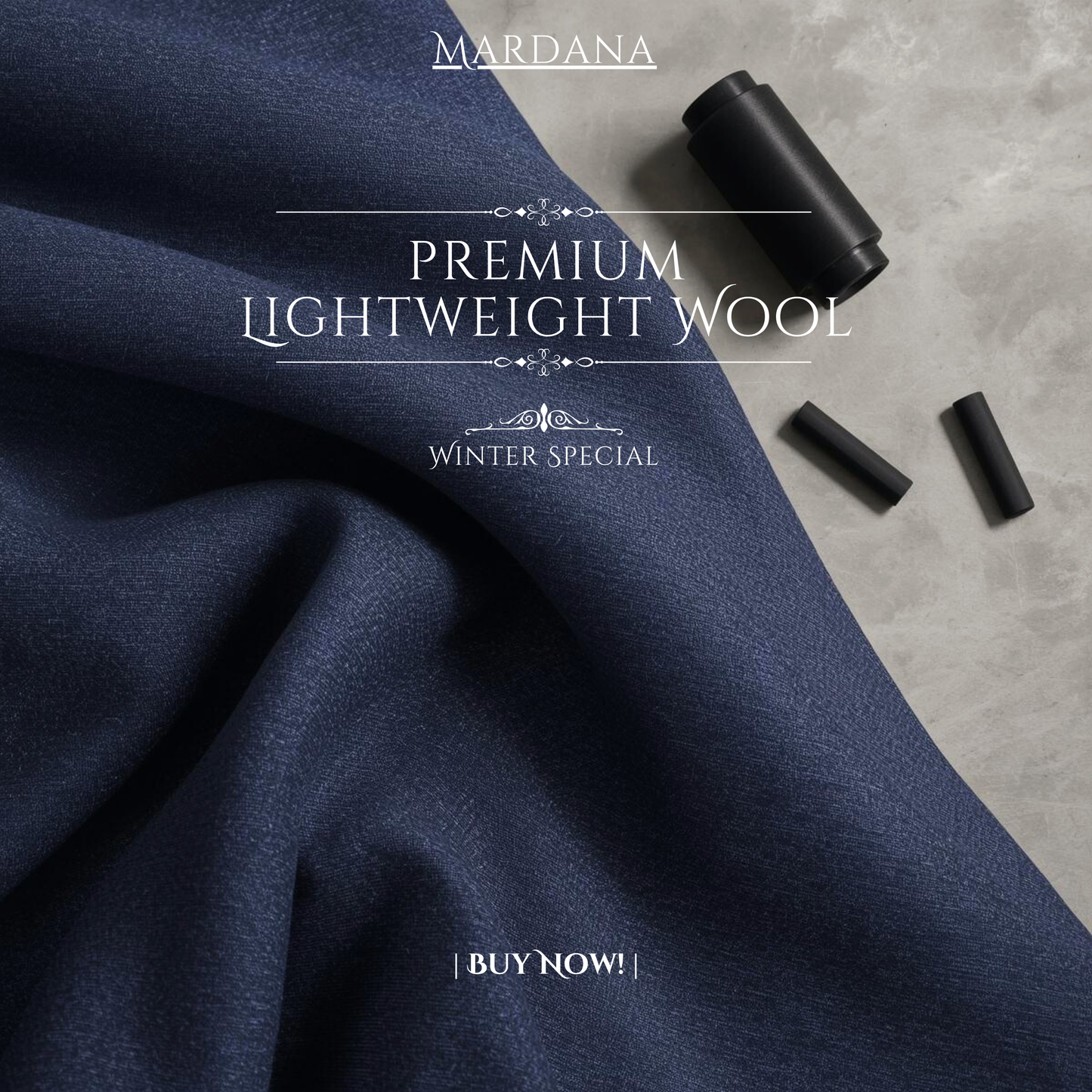Navy Blue - Premium Lightweight Wool Suit