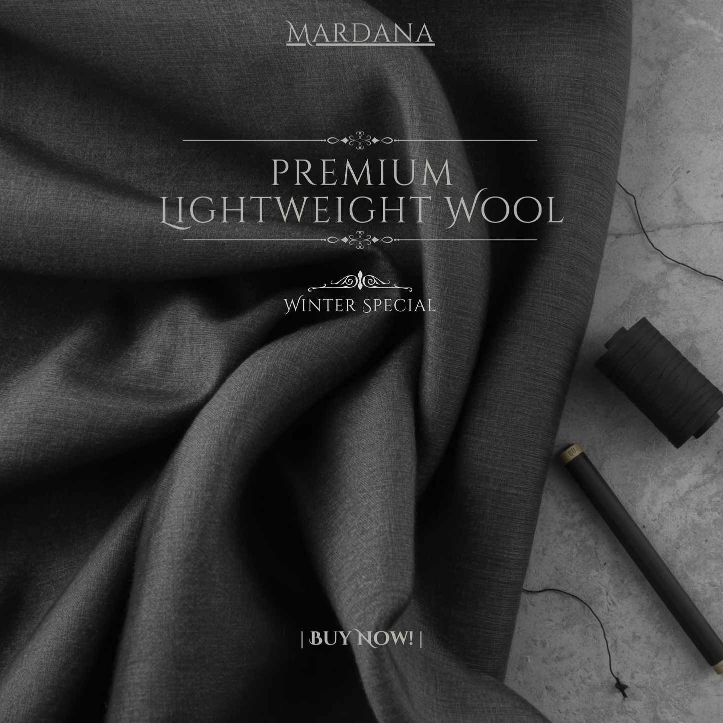 Shadow Charcoal - Premium Lightweight Wool Suit