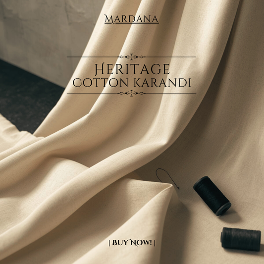 Classic Beige - Heritage Cotton Karandi Suit