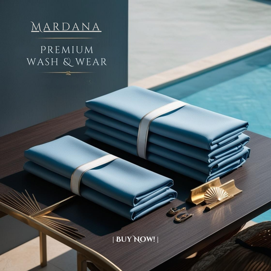 Signature™ Sky Blue – Premium Wash & Wear Suit