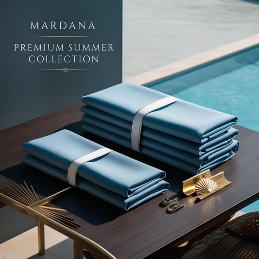 Signature™ Sky Blue – Premium Summer Wash & Wear Suit