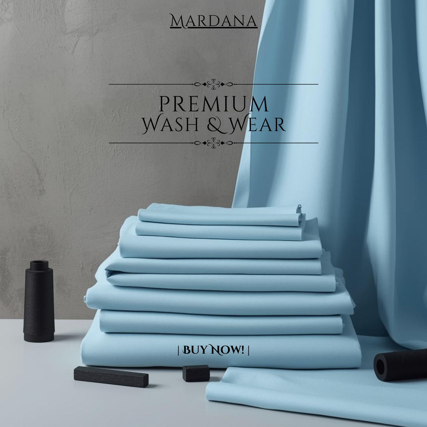 Sky Blue – Premium Wash & Wear Suit