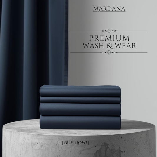 Metallic Grey – Premium Wash & Wear Suit